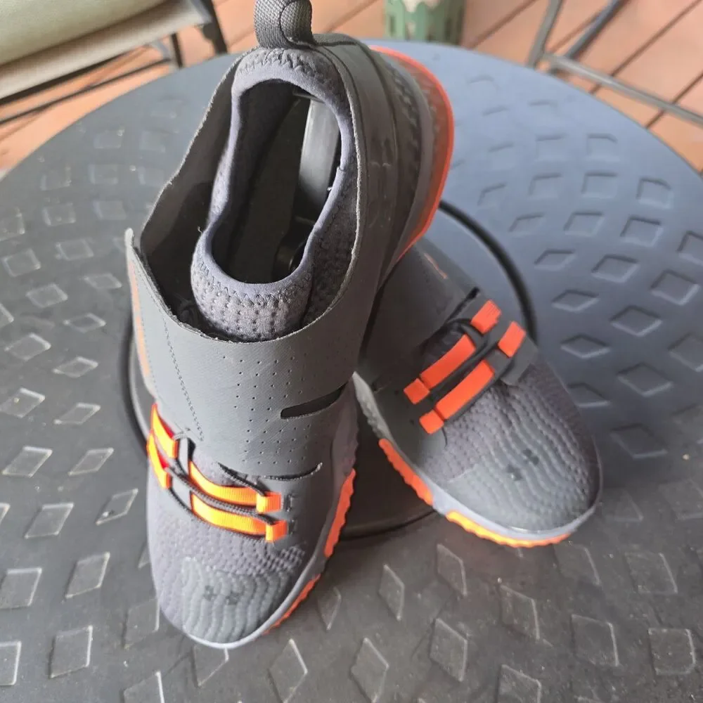 Under Armour Men's Training Team Architech Gray Orange Training Shoes Sz 13